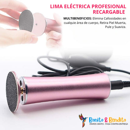 Lima Profesional para Pies + 60 Repuestos Gratis