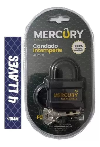 CANDADO MERCURY INTEMPERIE 40